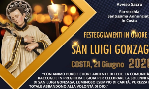 21 Giugno 2026 – Festa e Programma per S. Luigi Gonzaga alla frazione Costa